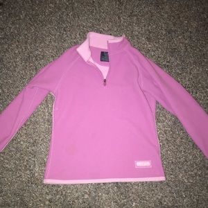 Pink quarter zip